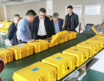 溫州市科技局黨委副書記、副局長朱勇敏一行走訪科暢調研工作的新聞圖片